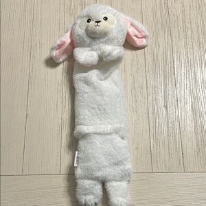 Pink Sky Weighted Warming Neck Wrap stuffed bunny